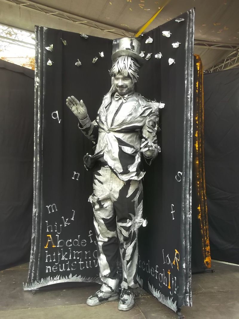 © Andrei  Kolyaskin - Living  sculptures  show  on  the  central  part  of  Ivano - Frankivsk  City , Ukraine .