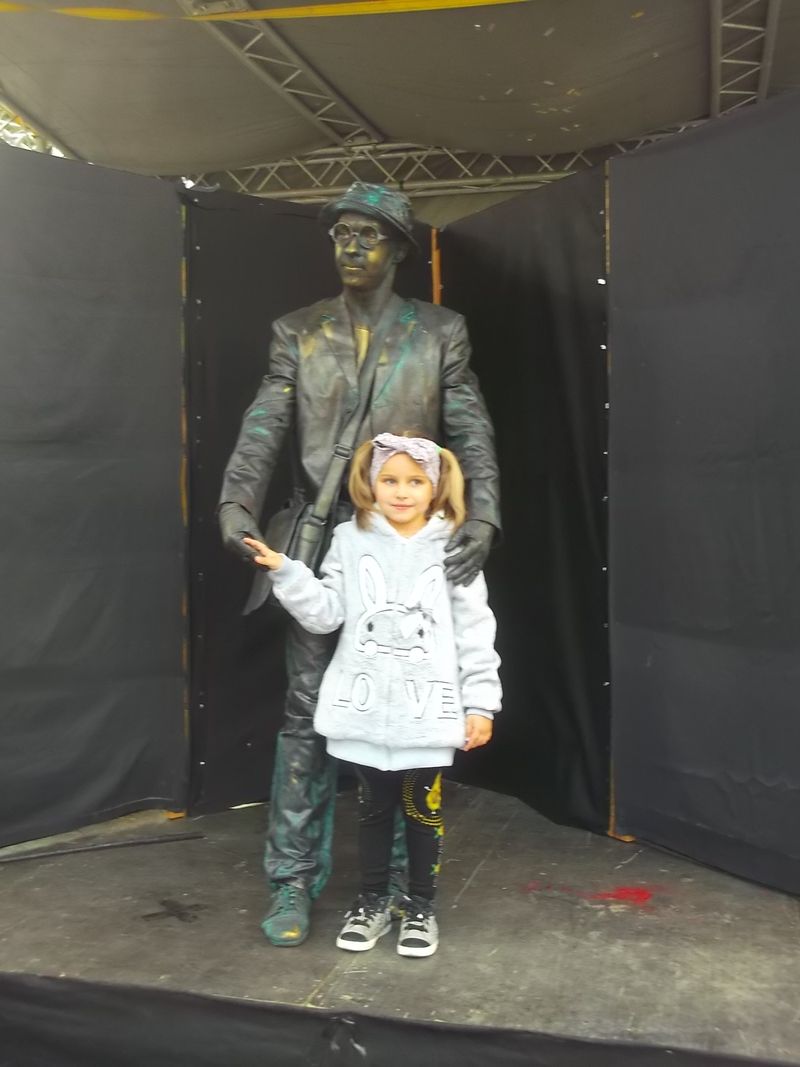 © Andrei  Kolyaskin - Living  sculptures  show  on  the  central  part  of  Ivano - Frankivsk  City , Ukraine .