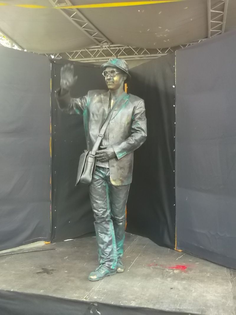 © Andrei  Kolyaskin - Living  sculptures  show  on  the  central  part  of  Ivano - Frankivsk  City , Ukraine .