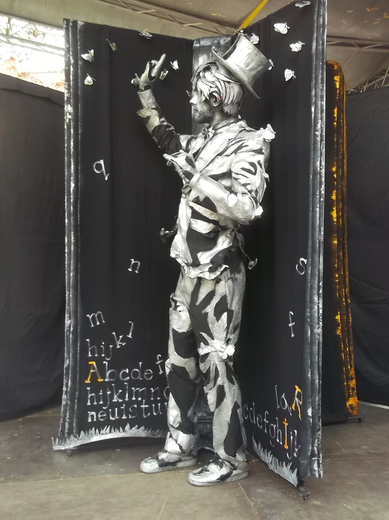 © Andrei  Kolyaskin - Living  sculptures  show  on  the  central  part  of  Ivano - Frankivsk  City , Ukraine .