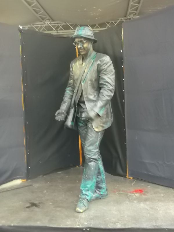 © Andrei  Kolyaskin - Living  sculptures  show  on  the  central   part  of  Ivano - Frankivsk  City , Ukraine .