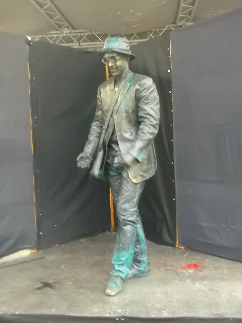 © Andrei  Kolyaskin - Living  sculptures  show  on  the  central   part  of  Ivano - Frankivsk  City , Ukraine .