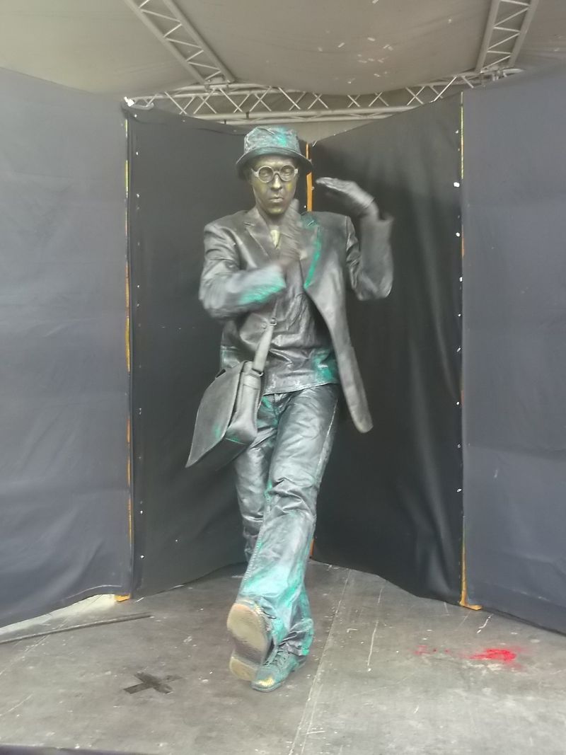 © Andrei  Kolyaskin - Living  sculptures  show  on  the  central  part  of  Ivano - Frankivsk  City , Ukraine .