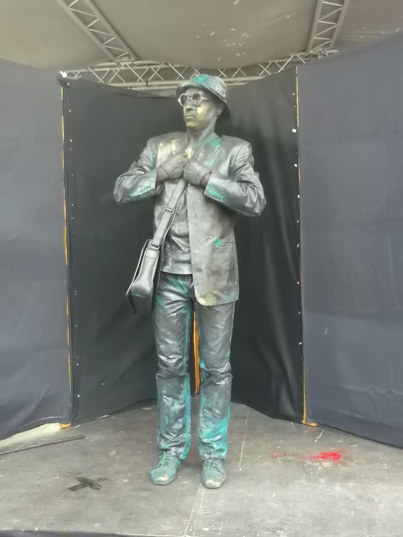 © Andrei  Kolyaskin - Living  sculptures  show  on  the  central  part  of  Ivano - Frankivsk  City , Ukraine .