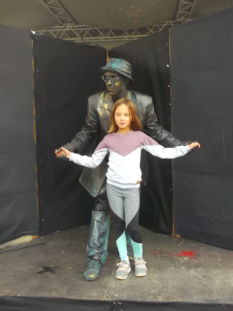 © Andrei  Kolyaskin - Living  sculptures  show  on  the  central  part  of  Ivano - Frankivsk  City , Ukraine .