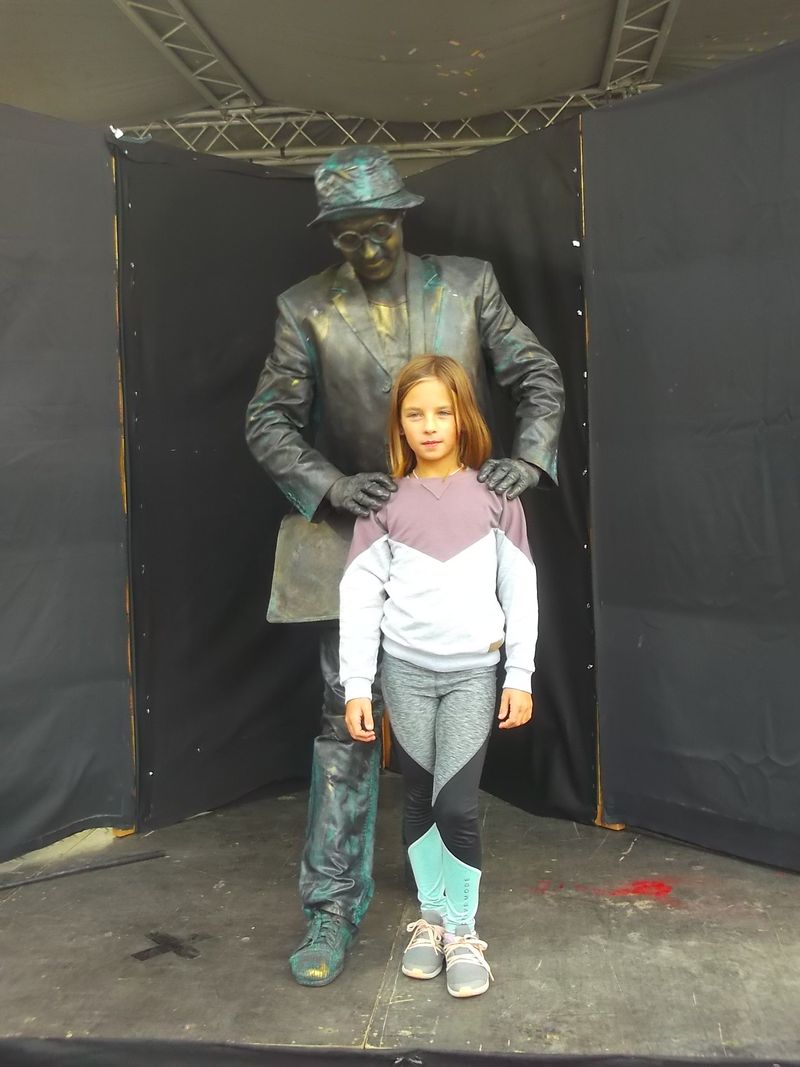 © Andrei  Kolyaskin - Living  sculptures  show  on  the  central  part  of  Ivano - Frankivsk  City , Ukraine .