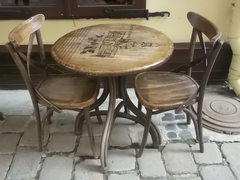 © Andrei  Kolyaskin - On  the  one  of  cafe  of  Ivano - Frankivsk  City , Ukraine .