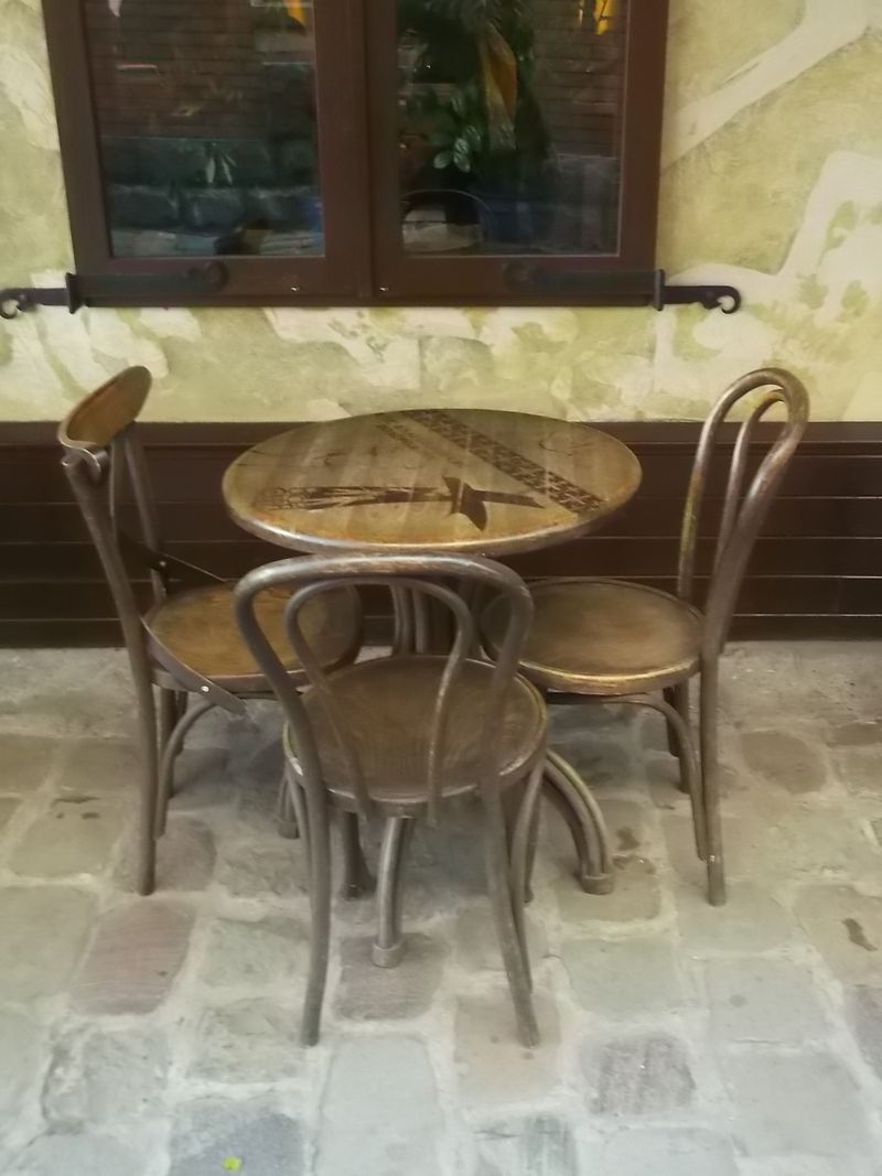 © Andrei  Kolyaskin - On  the  one  of  cafe  of  Ivano - Frankivsk  City , Ukraine .