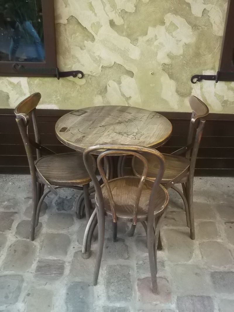 © Andrei  Kolyaskin - On  the  one  of  cafe  of  Ivano - Frankivsk  City , Ukraine .