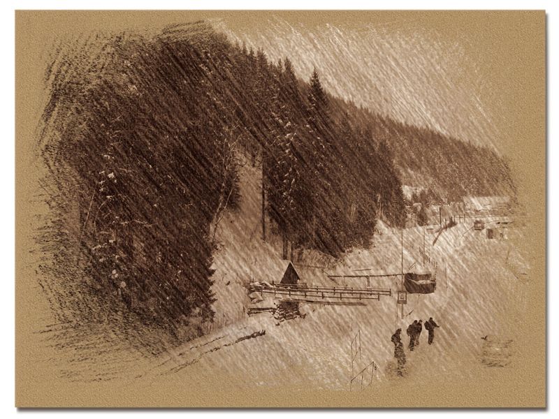 © Andrei  Kolyaskin - Image from the Bukovel  in  trois  coleur  drawing  5 photography project