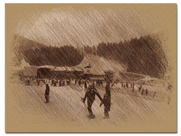 © Andrei  Kolyaskin - Image from the Bukovel  in  trois  coleur  drawing  5 photography project