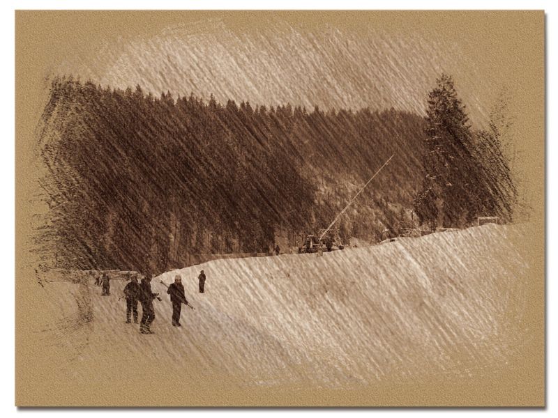 © Andrei  Kolyaskin - Image from the Bukovel  in  trois  coleur  drawing  5 photography project