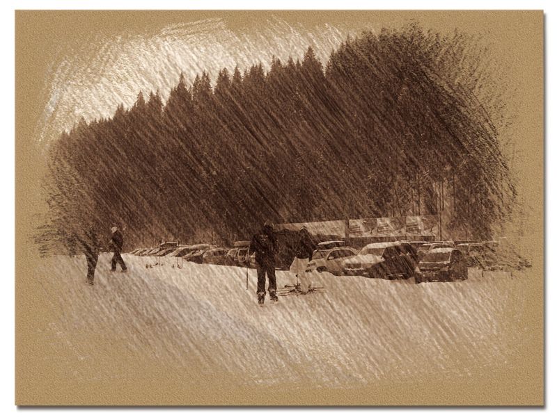 © Andrei  Kolyaskin - Image from the Bukovel  in  trois  coleur  drawing  5 photography project