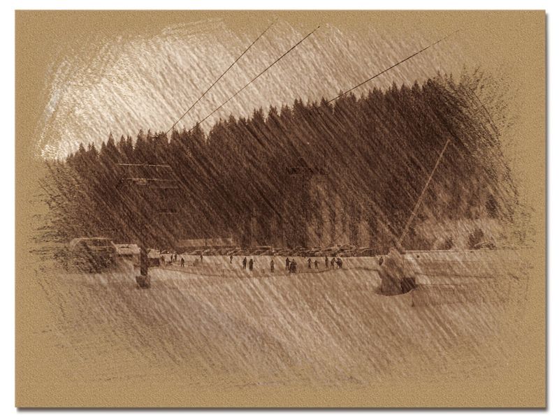 © Andrei  Kolyaskin - Image from the Bukovel  in  trois  coleur  drawing  5 photography project