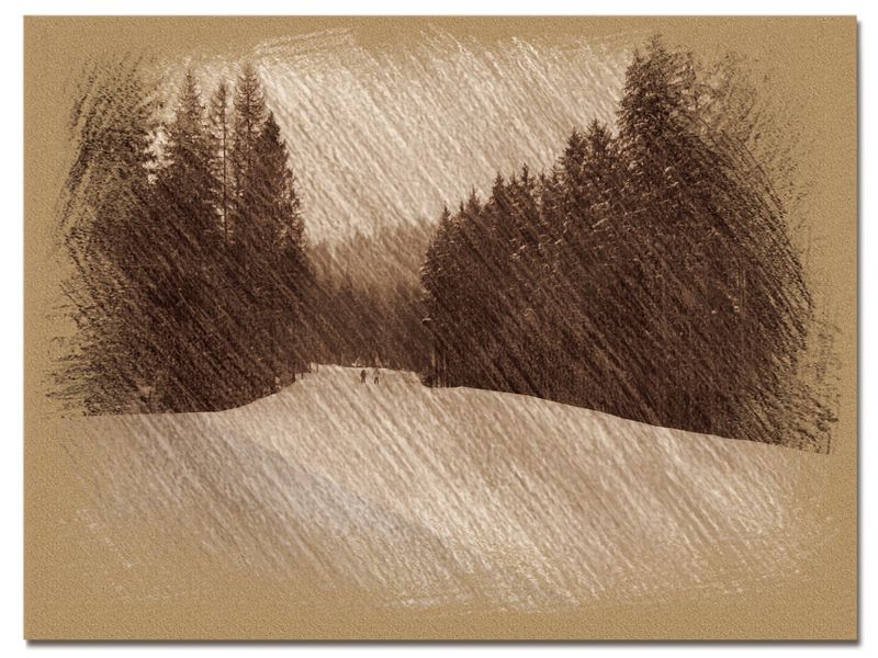 © Andrei  Kolyaskin - Image from the Bukovel  in  trois  coleur  drawing  5 photography project