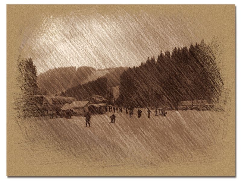 © Andrei  Kolyaskin - Image from the Bukovel  in  trois  coleur  drawing  5 photography project