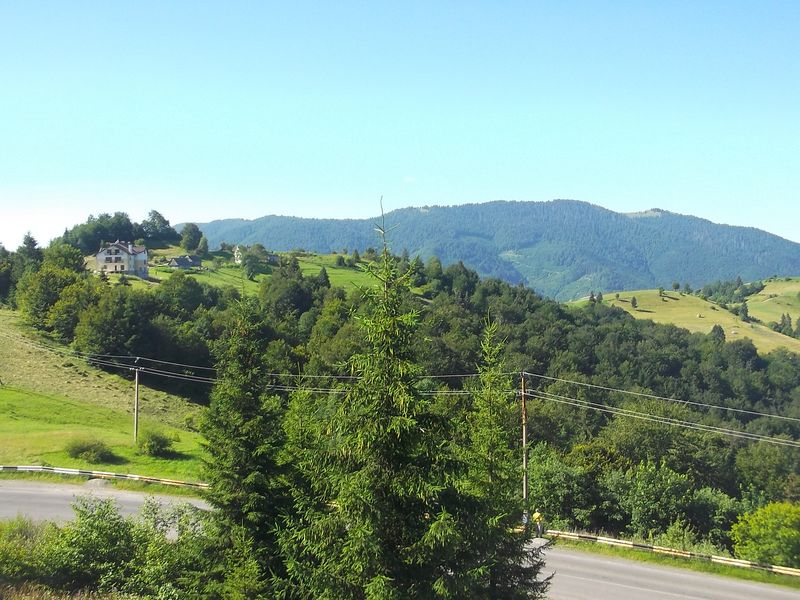 © Andrei  Kolyaskin - Wiew  on  Carpatian  mountains  on  the  Synevir  pass  in  Mezhygirya  area  of  Zacarpatian  region , Ukraine .