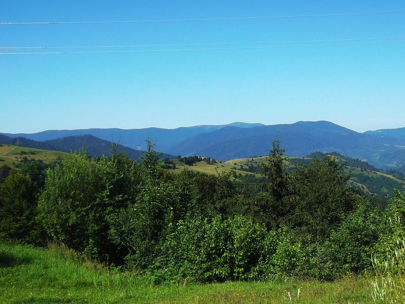 © Andrei  Kolyaskin - Wiew  on  Carpatian  mountains  on  the  Synevir  pass  in  Mezhygirya  area  of  Zacarpatian  region , Ukraine .