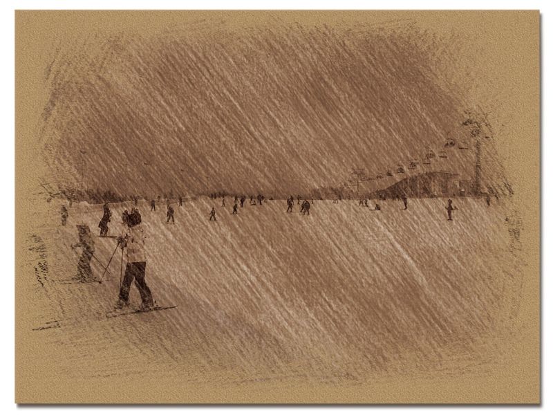 © Andrei  Kolyaskin - Image from the Bukovel  in  trois  coleur  drawing  1 photography project