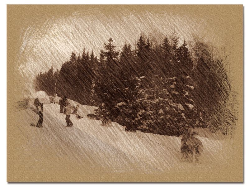 © Andrei  Kolyaskin - Image from the Bukovel  in  trois  coleur  drawing  1 photography project