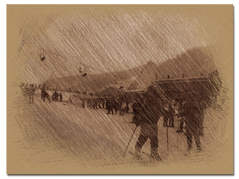 © Andrei  Kolyaskin - Image from the Bukovel  in  trois  coleur  drawing  1 photography project