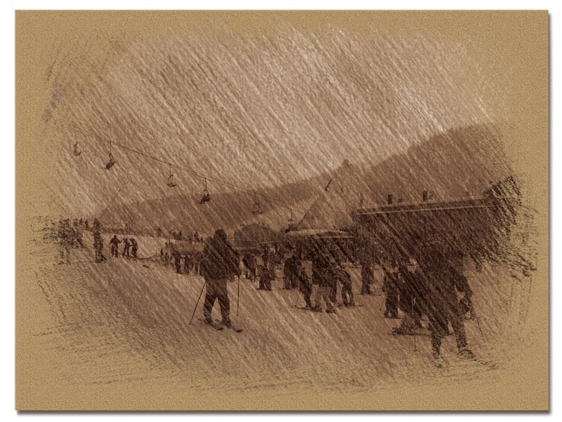 © Andrei  Kolyaskin - Image from the Bukovel  in  trois  coleur  drawing  1 photography project