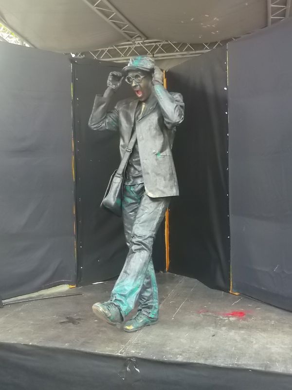 © Andrei  Kolyaskin - Living  sculptures  show  on  the  central  part  of  Ivano - Frankivsk  City , Ukraine .