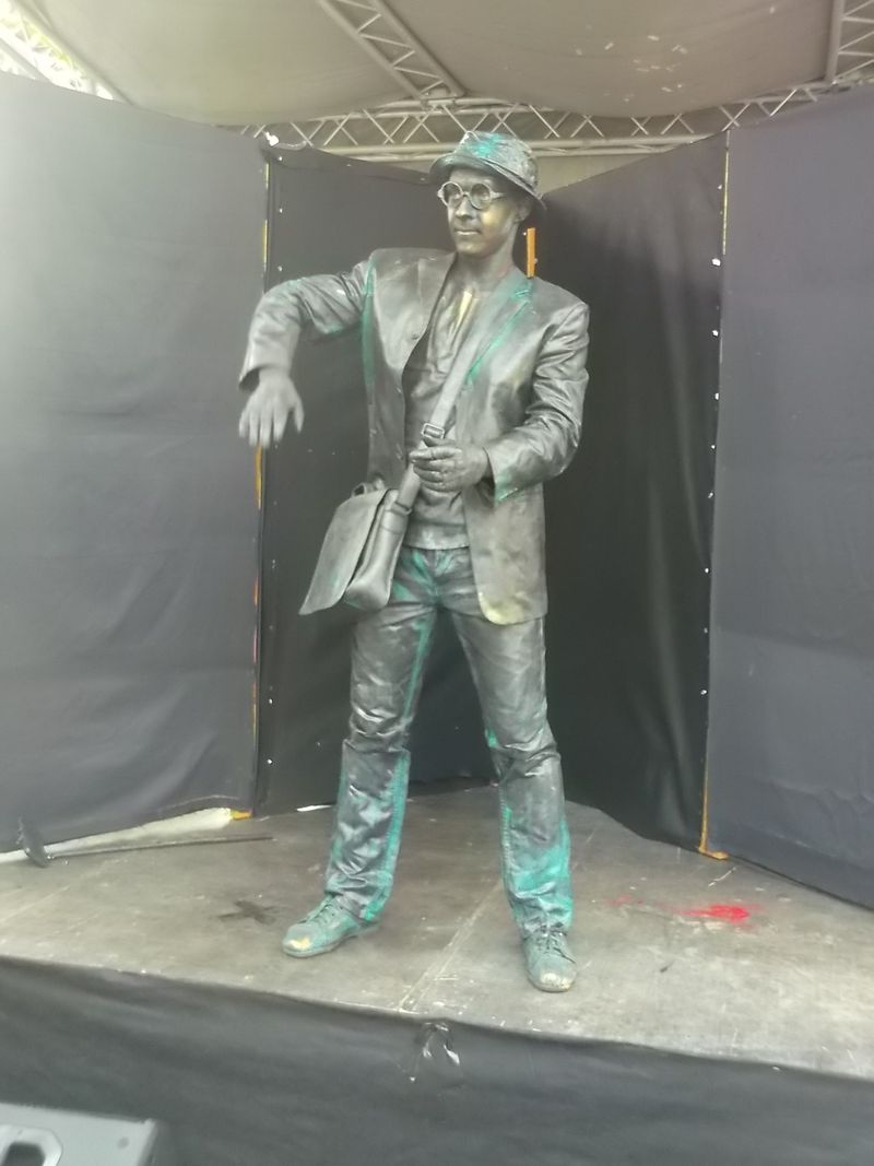 © Andrei  Kolyaskin - Living  sculptures  show  on  the  central  part  of  Ivano - Frankivsk  City , Ukraine .