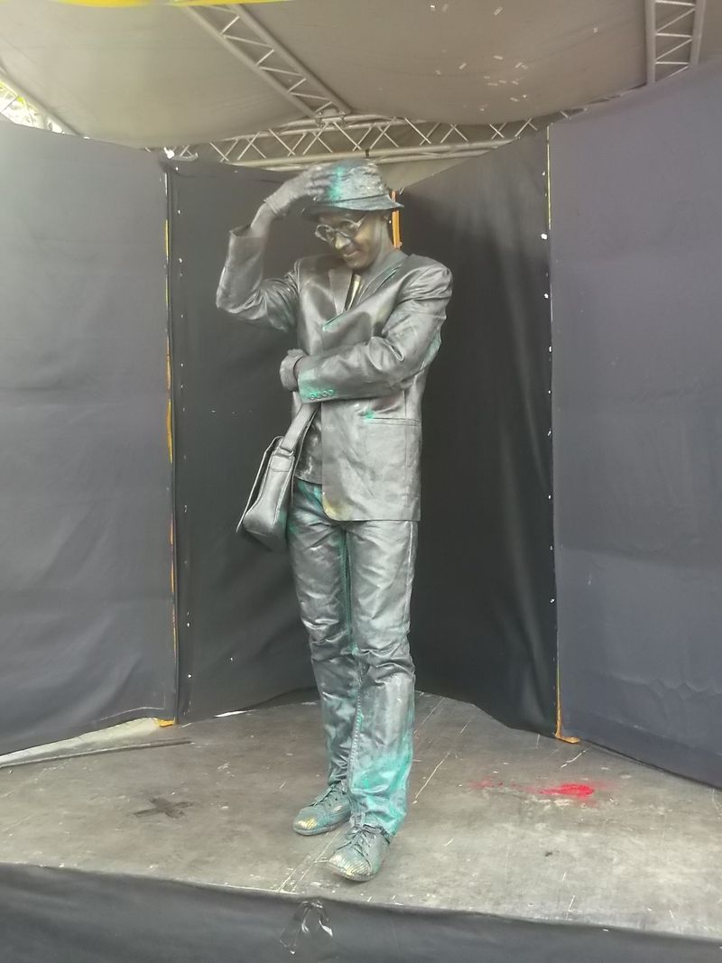 © Andrei  Kolyaskin - Living  sculptures  show  on  the  central  part  of  Ivano - Frankivsk  City , Ukraine .