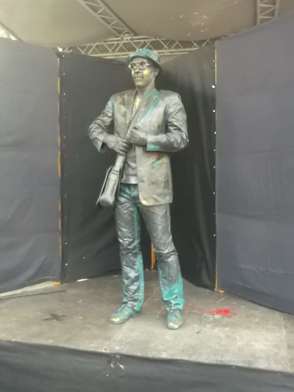 © Andrei  Kolyaskin - Living  sculptures  show  on  the  central  part  of  Ivano - Frankivsk  City , Ukraine .