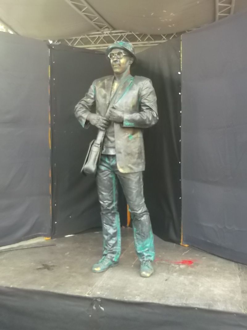 © Andrei  Kolyaskin - Living  sculptures  show  on  the  central  part  of  Ivano - Frankivsk  City , Ukraine .