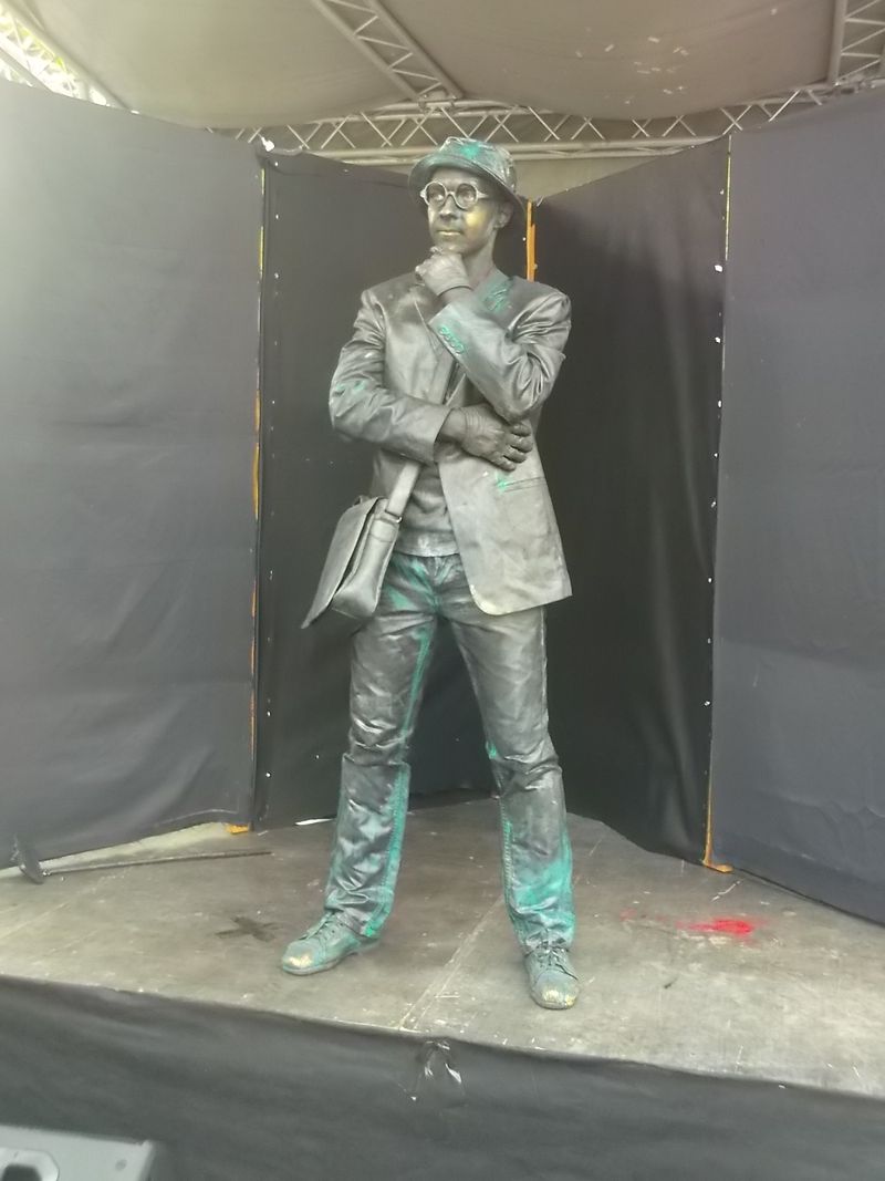 © Andrei  Kolyaskin - Living  sculptures  show  on  the  central  part  of  Ivano - Frankivsk  City , Ukraine .