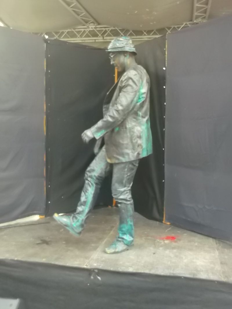 © Andrei  Kolyaskin - Living  sculptures  show  on  the  central  part  of  Ivano - Frankivsk  City , Ukraine .