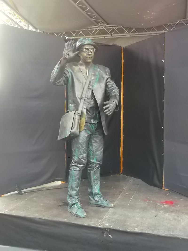 © Andrei  Kolyaskin - Living  sculptures  show  on  the  central  part  of  Ivano - Frankivsk  City , Ukraine .