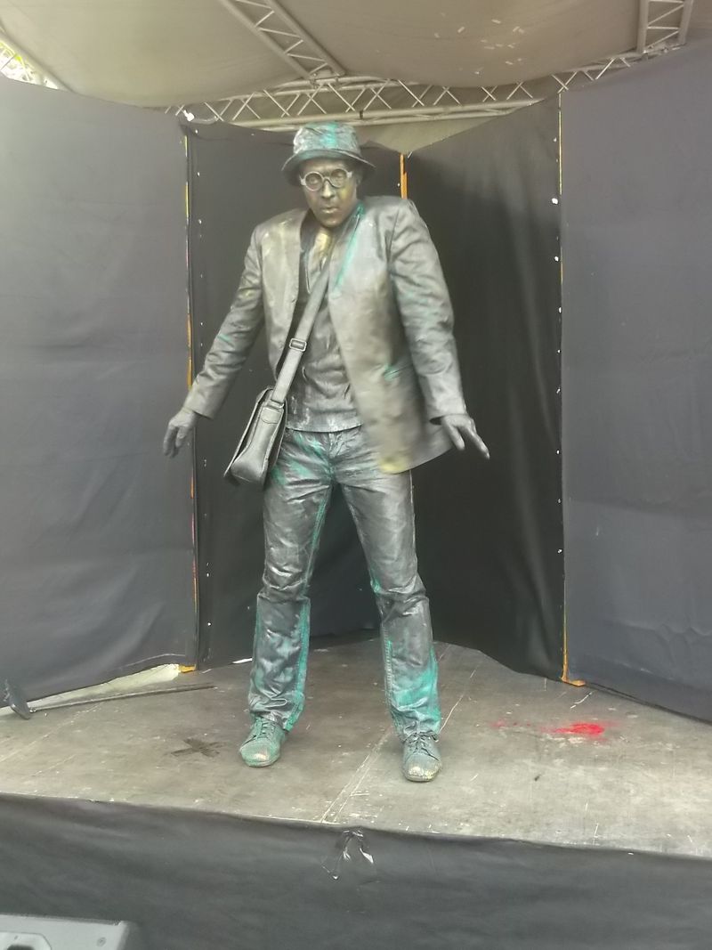 © Andrei  Kolyaskin - Living  sculptures  show  on  the  central  part  of  Ivano - Frankivsk  City , Ukraine .