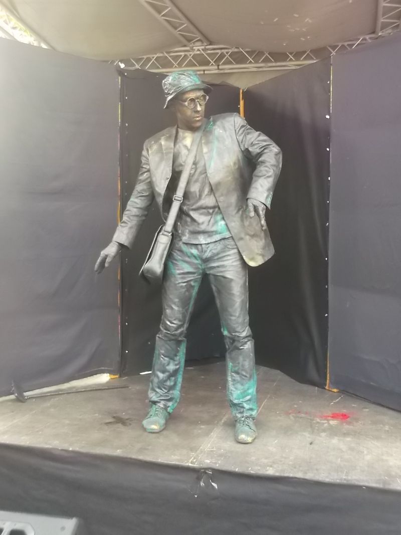 © Andrei  Kolyaskin - Living  sculptures  show  on  the  central  part  of  Ivano - Frankivsk  City , Ukraine .