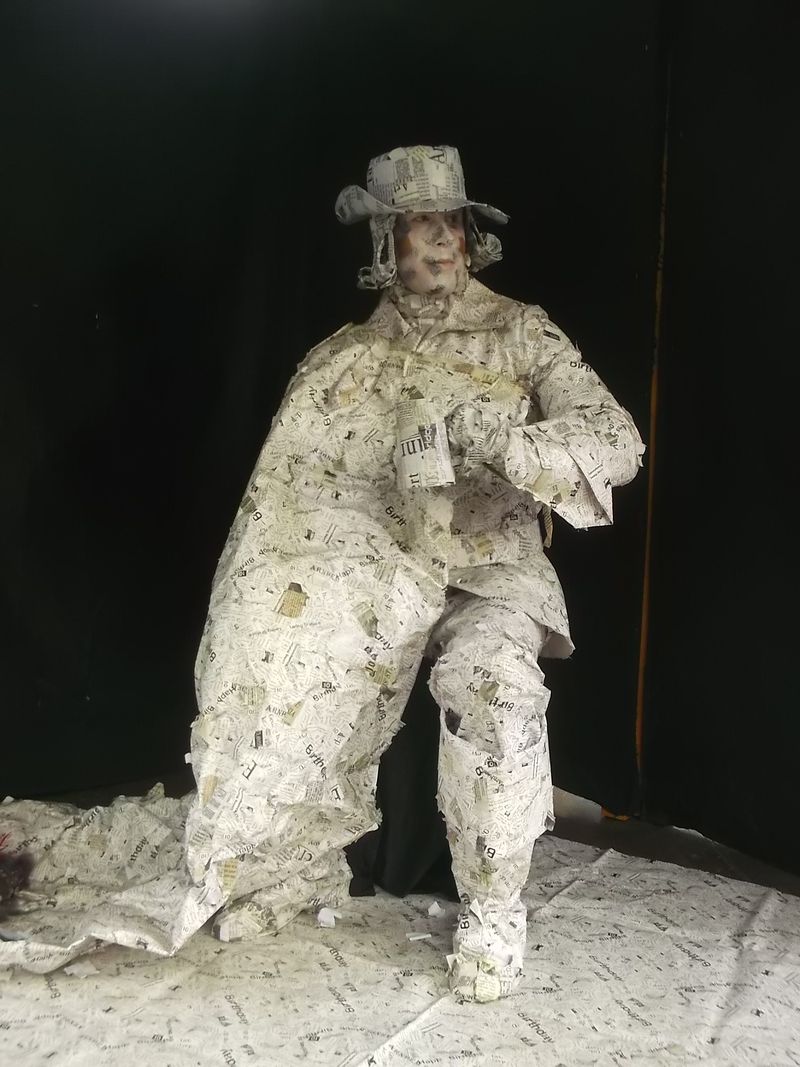 © Andrei  Kolyaskin - Living  sculptures  show  on  the  central  part  of  Ivano - Frankivsk  City , Ukraine .