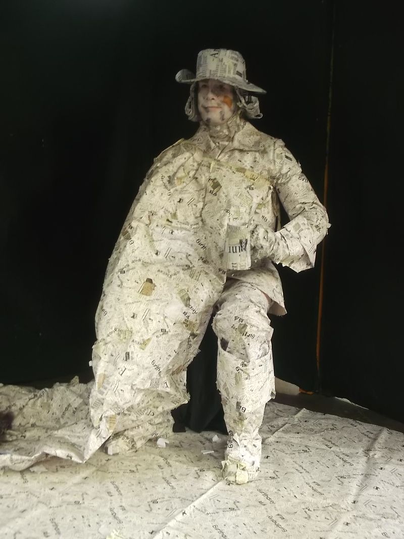 © Andrei  Kolyaskin - Living  sculptures  show  on  the  central  part  of  Ivano - Frankivsk  City , Ukraine .