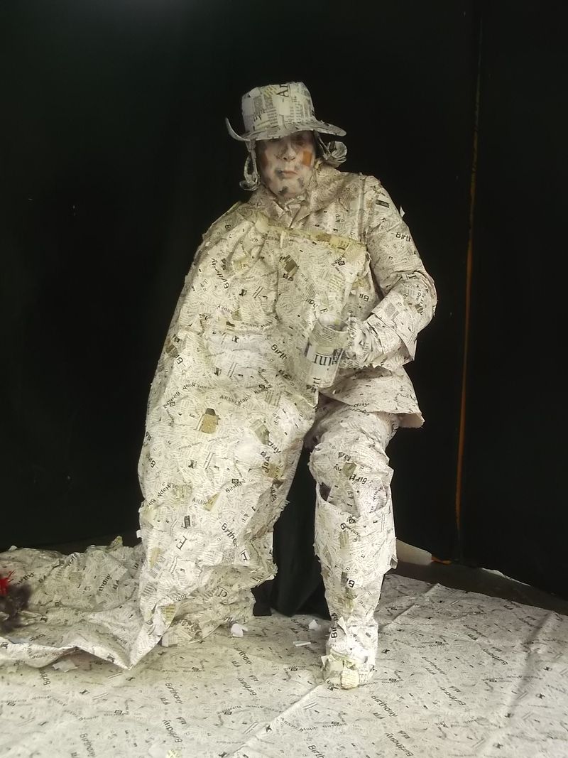 © Andrei  Kolyaskin - Living  sculptures  show  on  the  central  part  of  Ivano - Frankivsk  City , Ukraine .