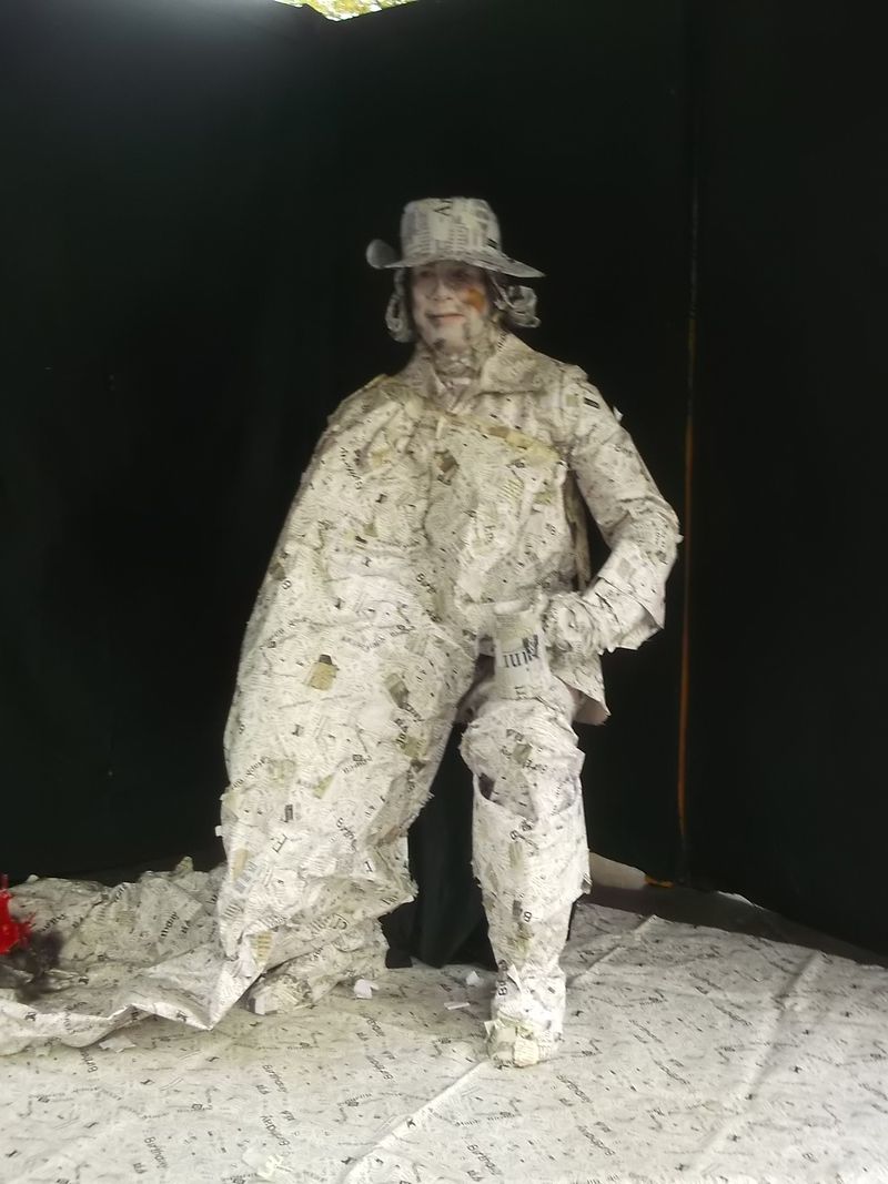 © Andrei  Kolyaskin - Living  sculptures  show  on  the  central  part  of  Ivano - Frankivsk  City , Ukraine .