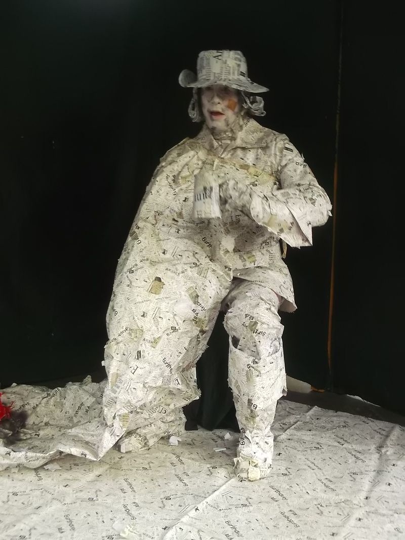 © Andrei  Kolyaskin - Living  sculptures  show  on  the  central  part  of  Ivano - Frankivsk  City , Ukraine .