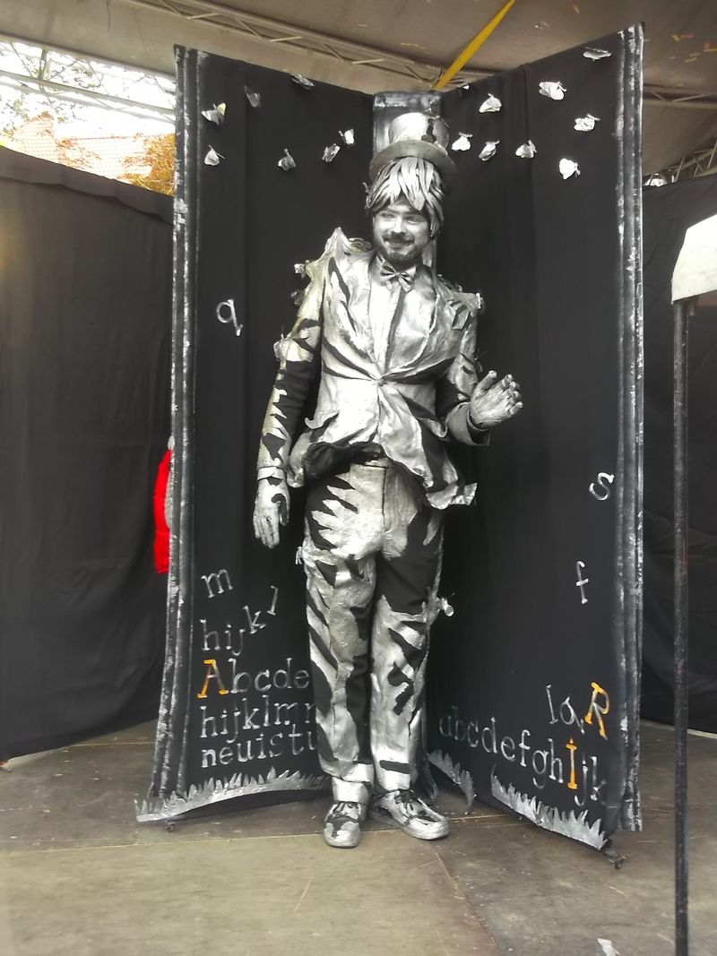 © Andrei  Kolyaskin - Living  sculptures  show  on  the  central  part  of  Ivano - Frankivsk  City , Ukraine .