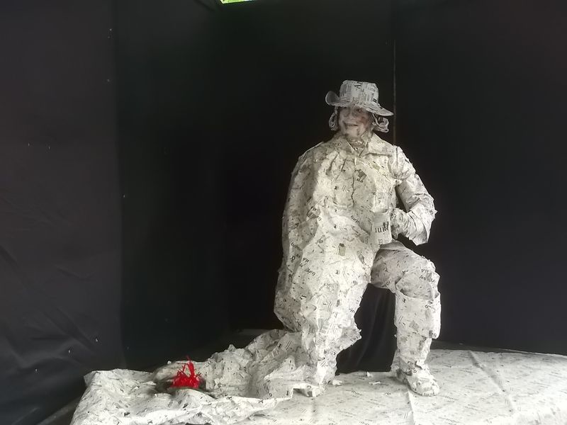 © Andrei  Kolyaskin - Living  sculptures  show  on  the  central  part  of  Ivano - Frankivsk  City , Ukraine .