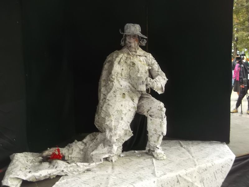 © Andrei  Kolyaskin - Living  sculptures  show  on  the  central  part  of  Ivano - Frankivsk  City , Ukraine .