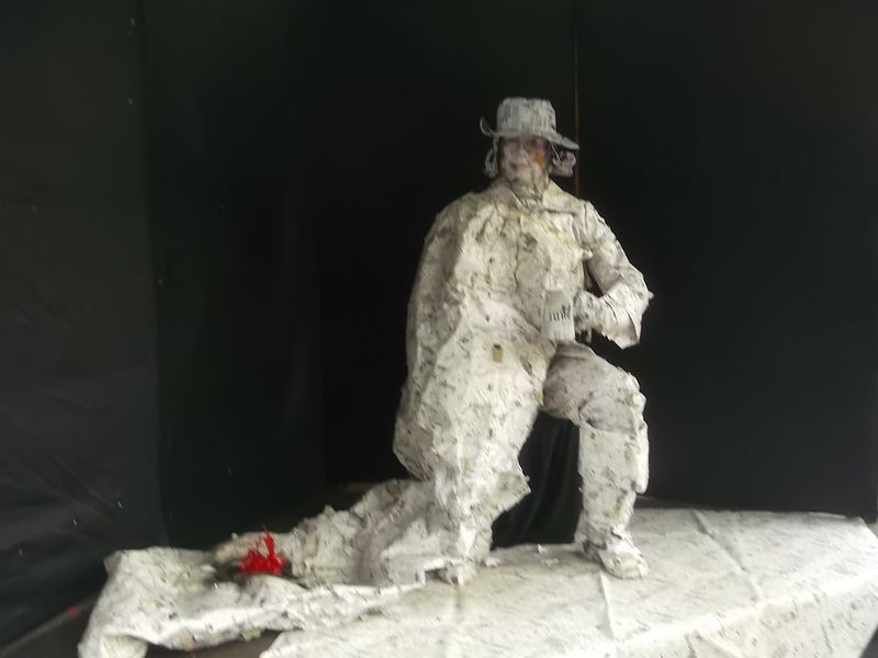 © Andrei  Kolyaskin - Living  sculptures  show  on  the  central  part  of  Ivano - Frankivsk  City , Ukraine .