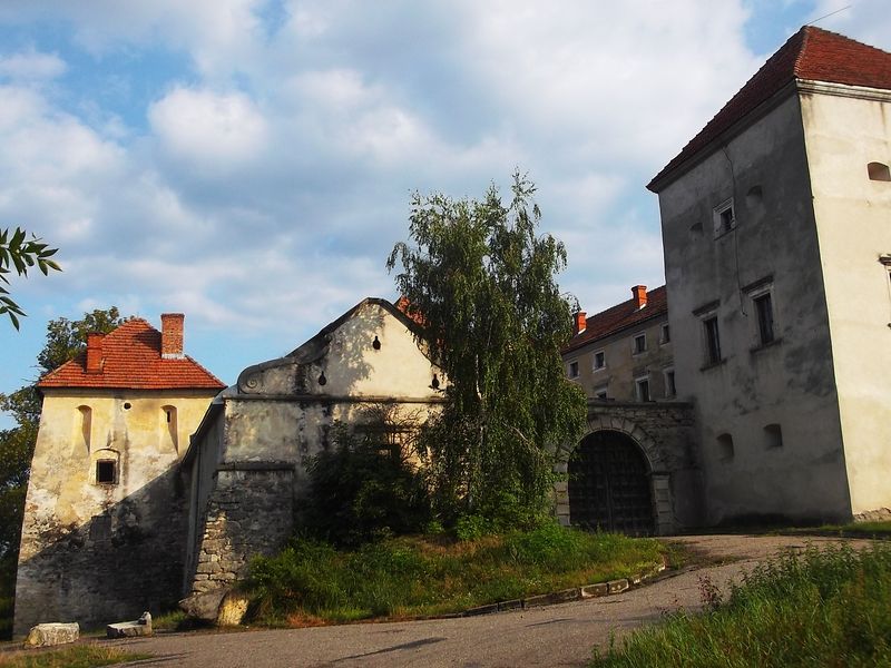 © Andrei  Kolyaskin - On  the  territory  of  Svirzh  Castle  from  15th  century  in  village  Svirzh  of  Lviv  region , Ukraine .