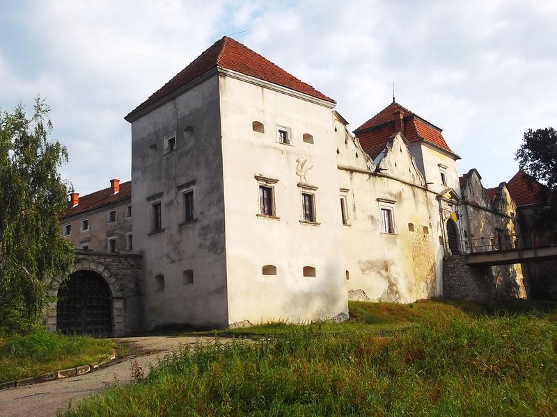 © Andrei  Kolyaskin - On  the  territory  of  Svirzh  Castle  from  15th  century  in  village  Svirzh  of  Lviv  region , Ukraine .