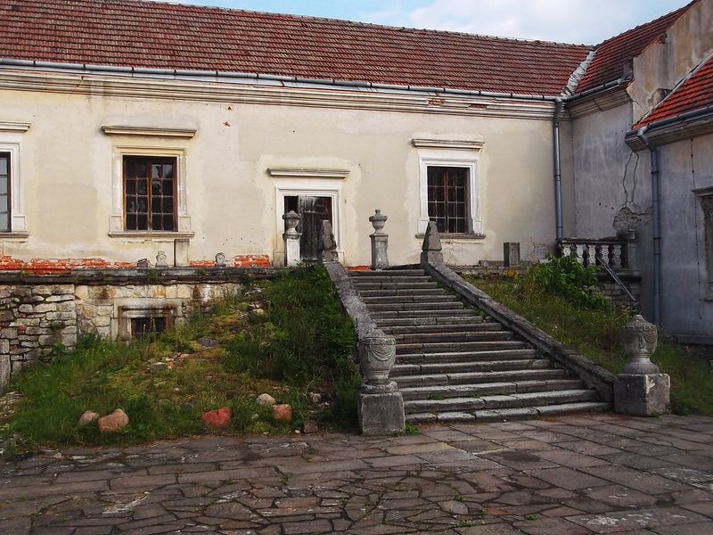 © Andrei  Kolyaskin - On  the  territory  of  Svirzh  Castle  from  15th  century  in  village  Svirzh  of  Lviv  region , Ukraine .