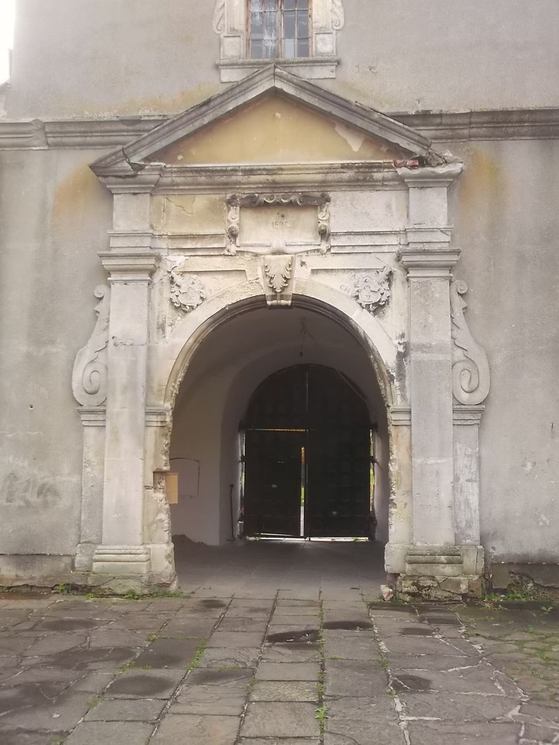 © Andrei  Kolyaskin - On  the  territory  of  Svirzh  Castle  from  15th  century  in  village  Svirzh  of  Lviv  region , Ukraine .