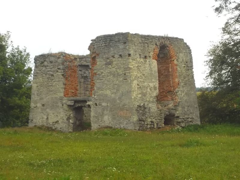 © Andrei  Kolyaskin - On  the  territory  of  Svirzh  Castle  from  15th  century  in  village  Svirzh  of  Lviv  region , Ukraine .